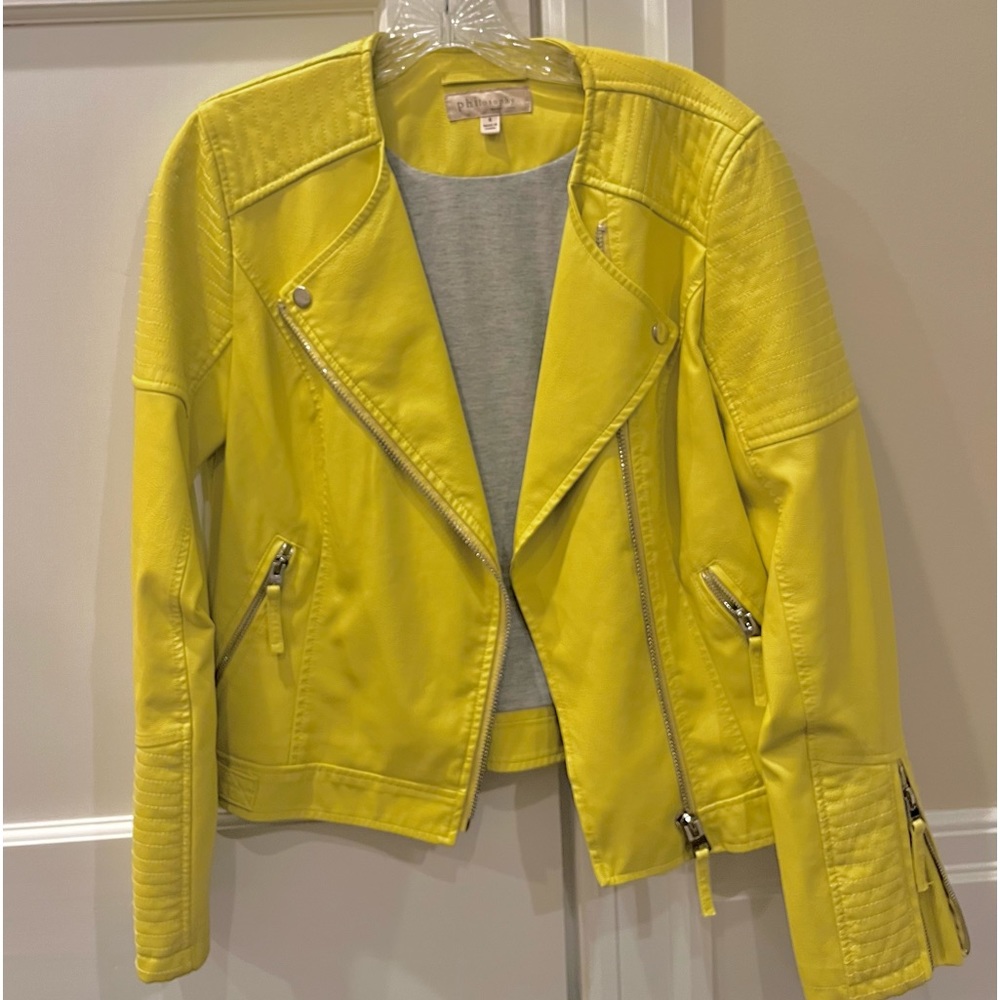 Stunning Yellow Leather Jacket💛